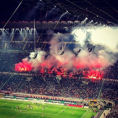 AC Milan Fans at Milan derby
